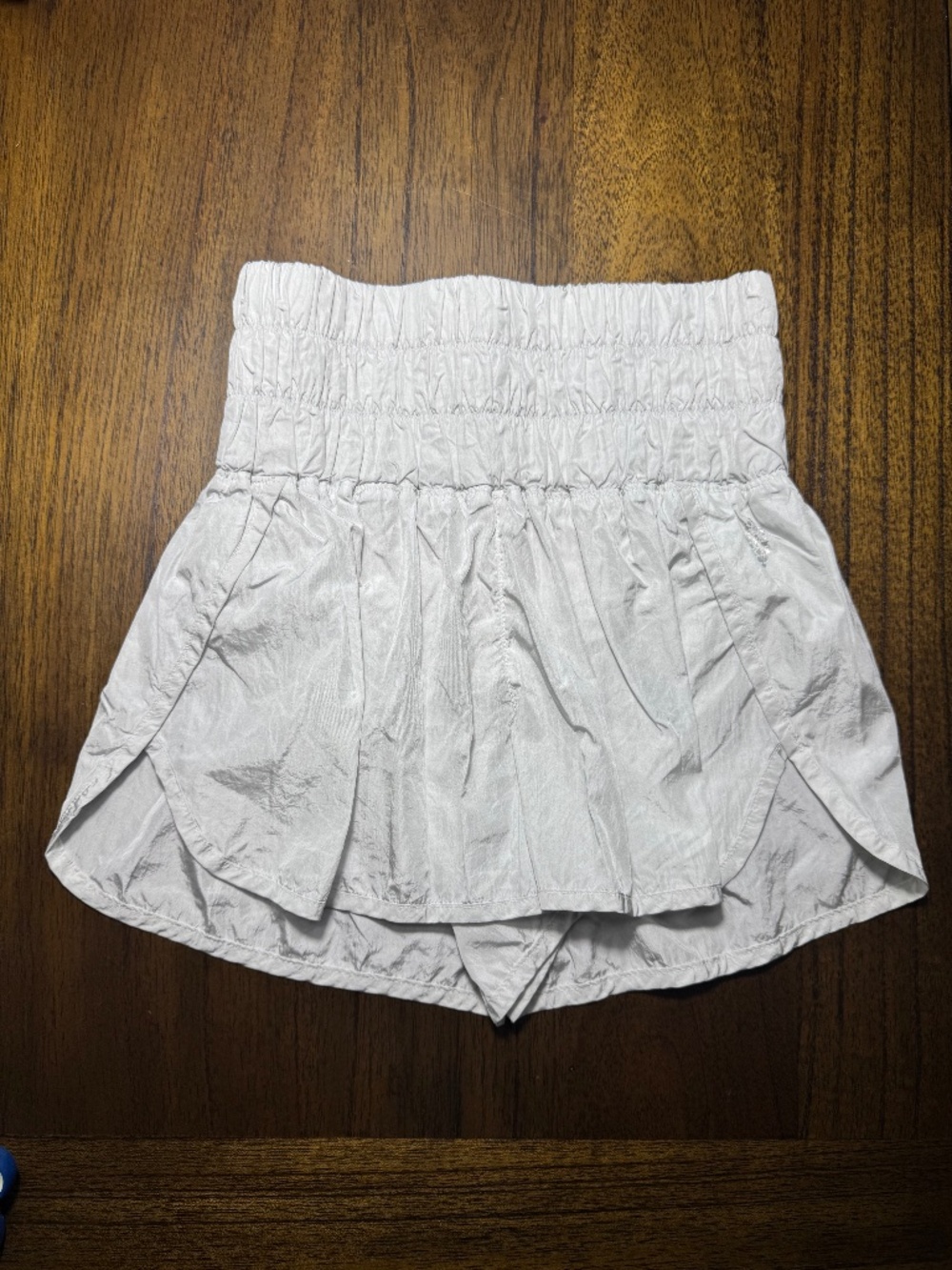 FP Movement White Shorts Small Lined Smocked Waist